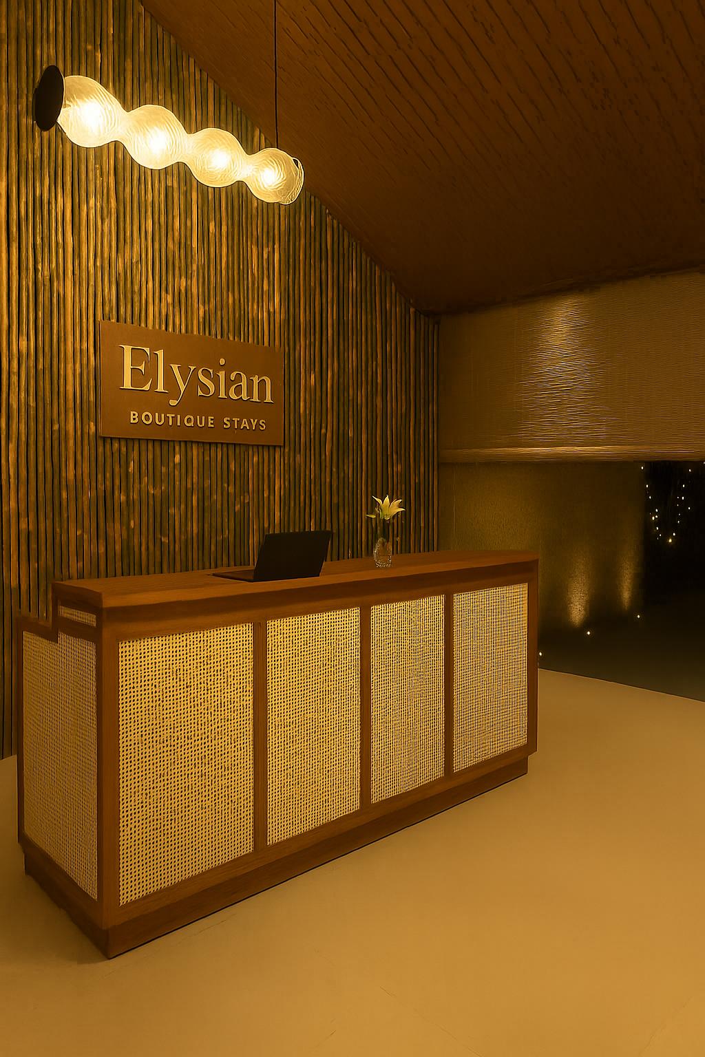 Elysian Boutique Stays exterior and garden